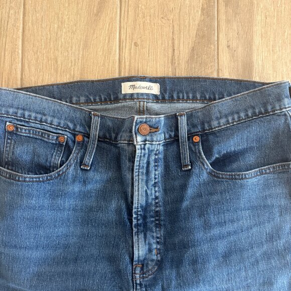 Madewell Perfect Vintage Jeans Women's 33 Blue Denim Stretch 90s Mom - Picture 3 of 12